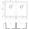 Мойка OMOIKIRI BOSEN 80-2-WH Tetogranit/белый 4993839